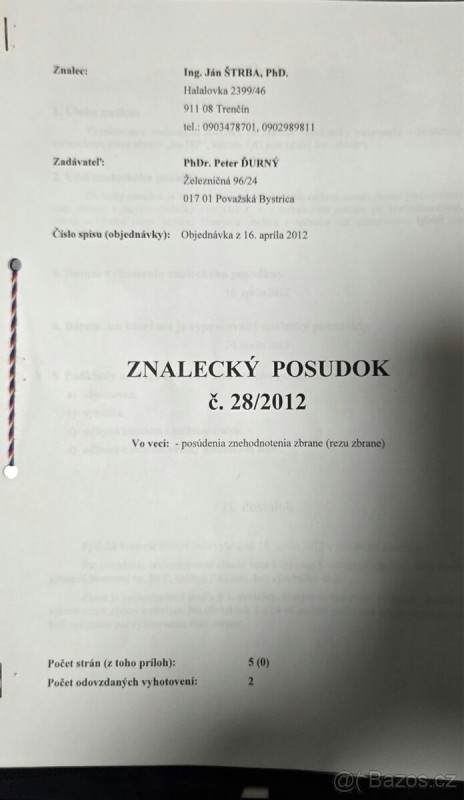 Řez samopalu vzor 58.