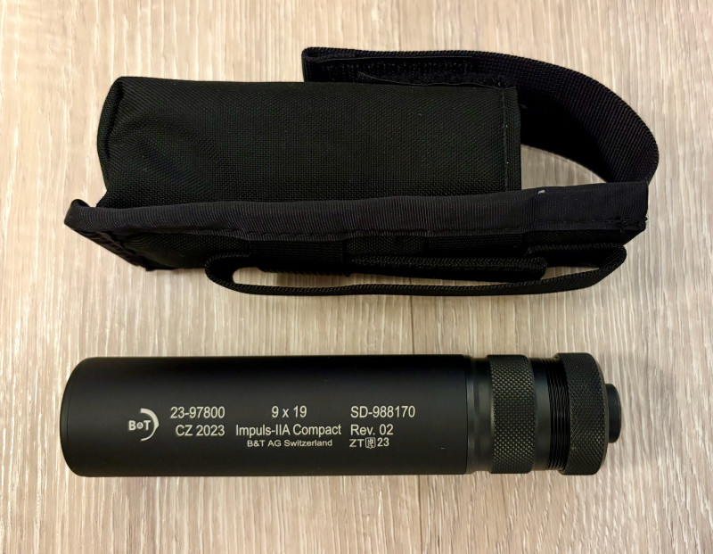 Pistolový tlumič B&T Impuls-IIA Compact, 9x19, M13.5x1 LH