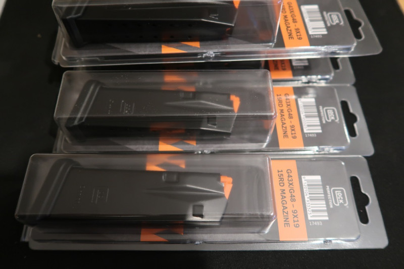 Zásobníky Glock 43X / 48 - 15 ran - originál