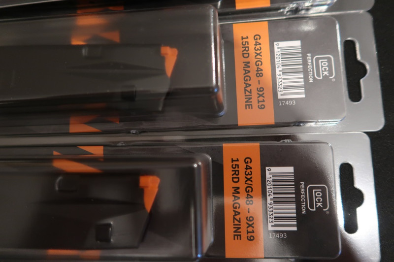 Zásobníky Glock 43X / 48 - 15 ran - originál