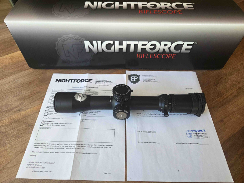 Nightforce ATACR 4–16×42 F1 – Mil-R, TOP STAV