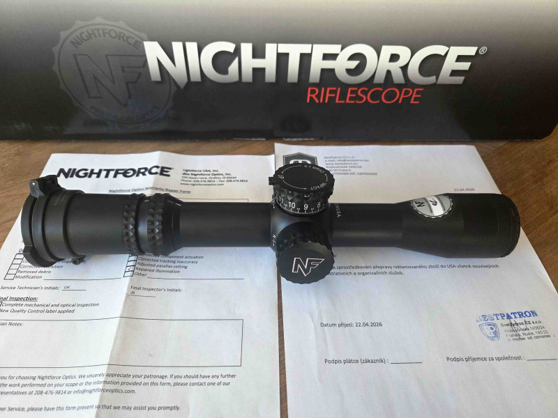 Nightforce ATACR 4–16×42 F1 – Mil-R, TOP STAV