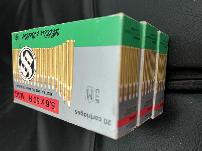 SB - 5,6 x 50 R Mag. FMJ 3,24 g - 60 ks