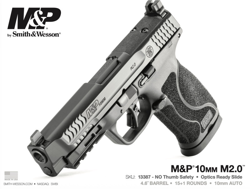 Pistole Smith & Wesson M&P verze 2.0 v ráži 10 mm Auto