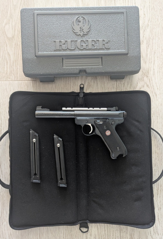 RUGER MK512, horní lišta, origo obal ráže .22