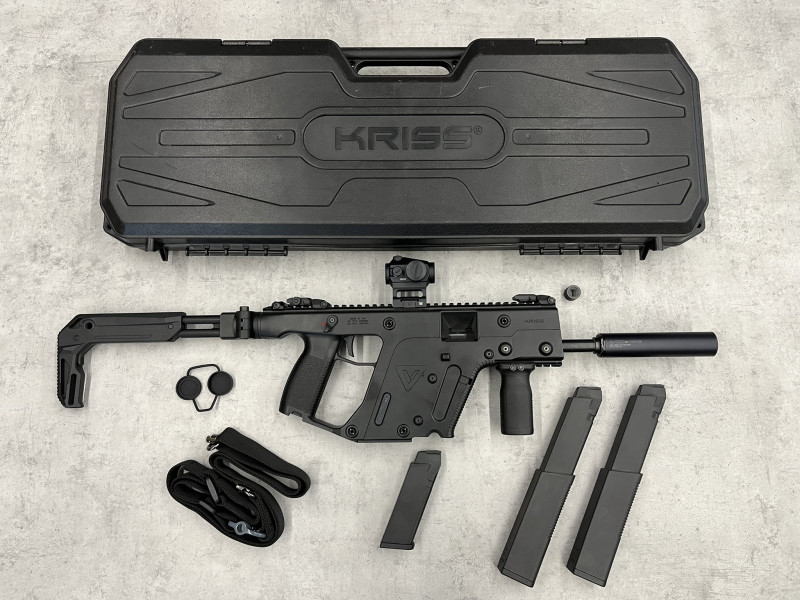 Samonabíjecí malorážka Kriss Vector SBR, tlumič A-Tec Wav