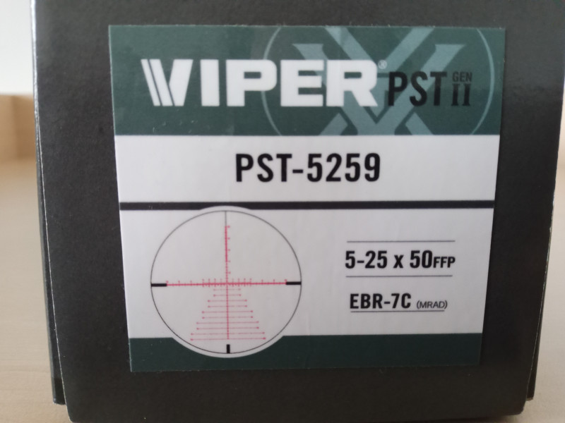 Vortex Viper PST II 5-25x50 EBR-7C FFP v záruce!