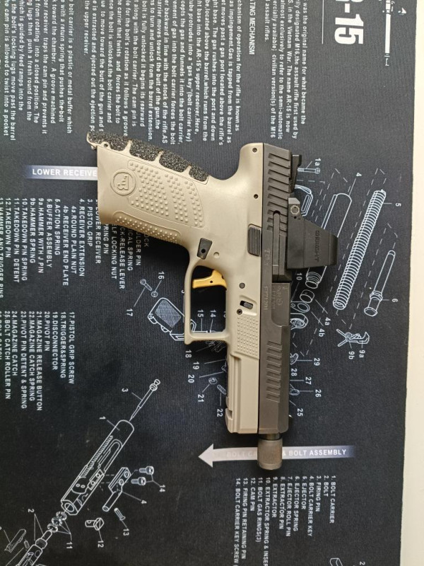 P-10C SR – kolimátor, kompenzátory, úpravy