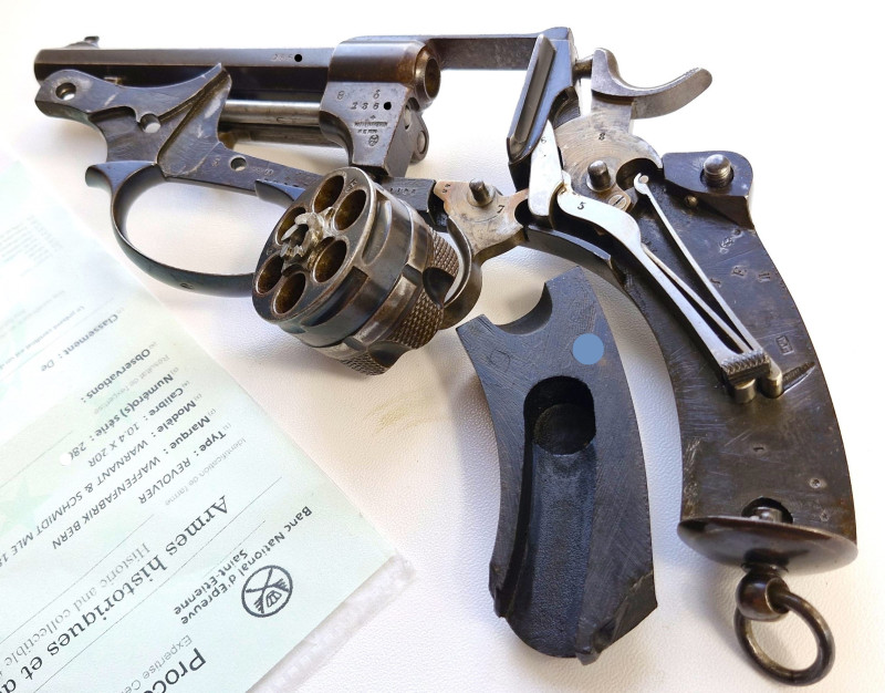 HISTOR.REVOLVER M1878 SWISS CAL.10,4 SWISS-PRECIZNÍ,ORIG.ST-