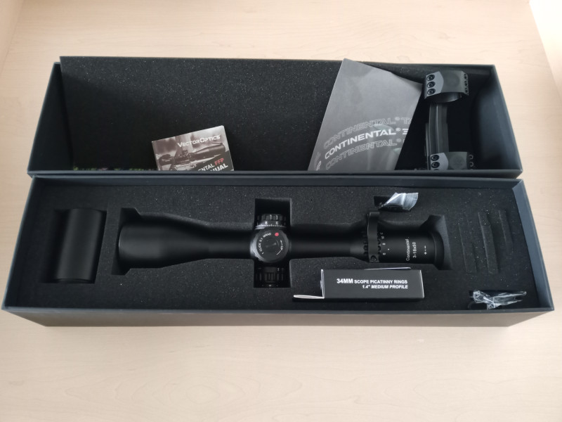 Vector Optics Continental 3-18x50 FFP 34mm MRAD