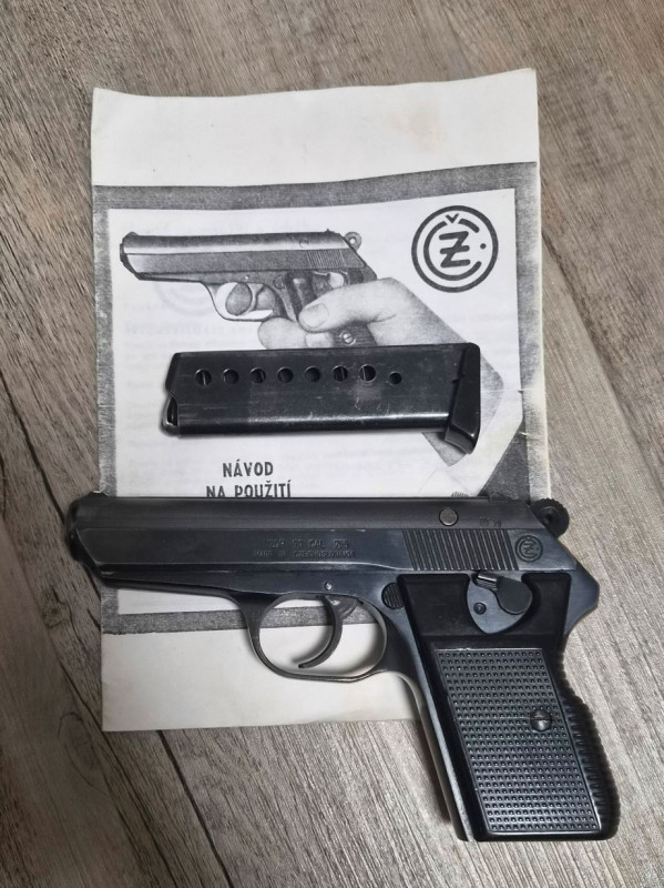 Prodám CZ vz. 70, cal. 7.65 Browning