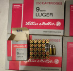 náboje 9mm Luger výroba Československo