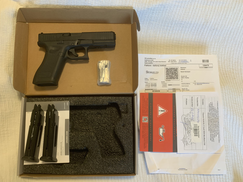 CO2 Vzduchová pistole Glock 17 G5 MOS blowback 4,5mm BB ocel