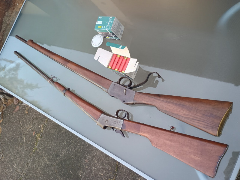 Rolling Block a Martini Henry v ráži 24 